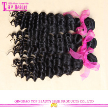 Beautiful curl double weft virgin malaysian deep curly hair